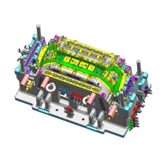 Пресс-форма для литья кузова автомобильного переднего бампера