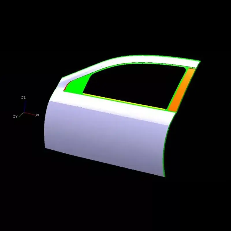 Штамповочный штамп для наружной панели автомобильной левой передней двери